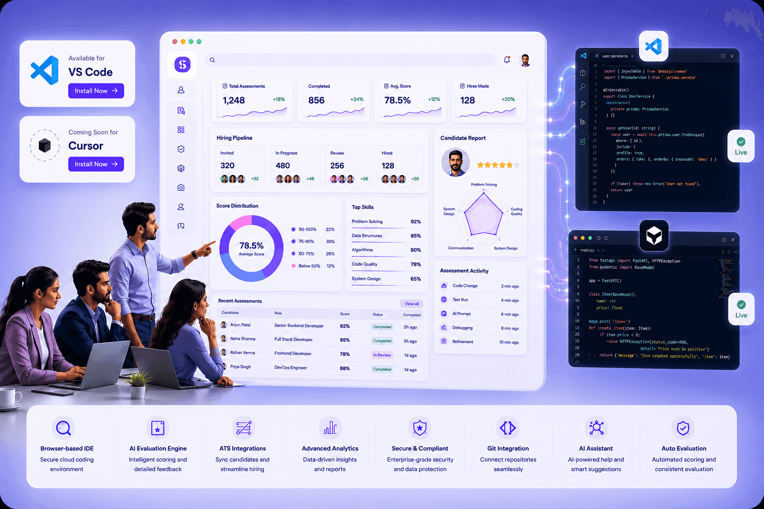 Savyre Assessment Platform (Portal + Extension)