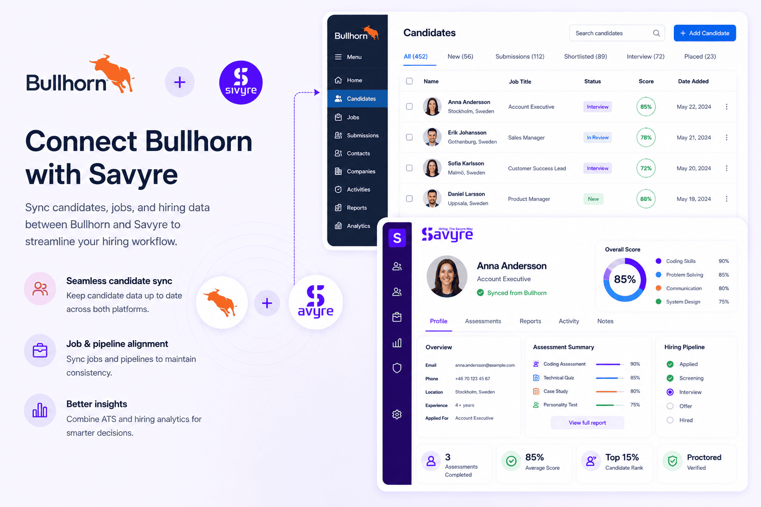 Bullhorn ATS Integration for Staffing Skill Validation