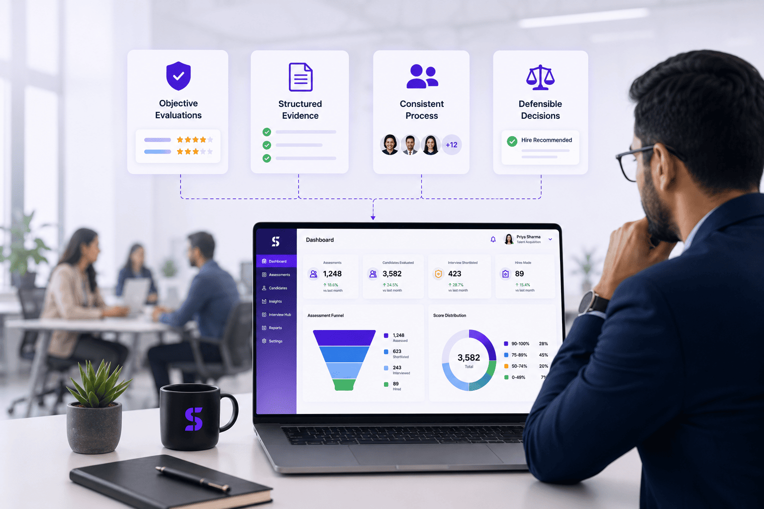 Transparent and defensible hiring decisions with clear evidence